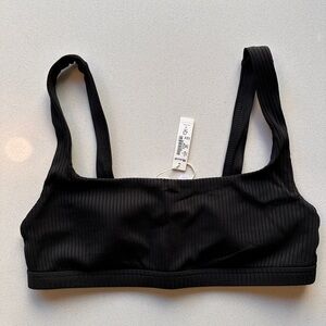 NWT Madewell Ribbed Square-Neck Bikini Top